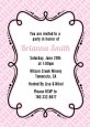 Modern Thatch Pink - Personalized Everyday Party Invitations thumbnail