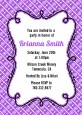 Modern Thatch Purple - Personalized Everyday Party Invitations thumbnail