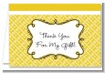Modern Thatch Yellow - Personalized Everyday Party Thank You Cards thumbnail