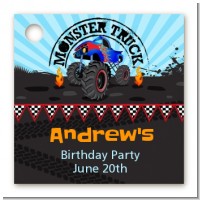 Monster Truck - Personalized Birthday Party Card Stock Favor Tags