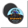 Monster Truck - Personalized Birthday Party Magnet Favors thumbnail