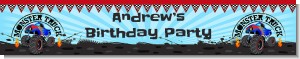 Monster Truck - Personalized Birthday Party Banners