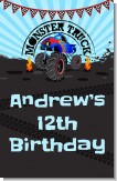 Monster Truck - Personalized Birthday Party Wall Art