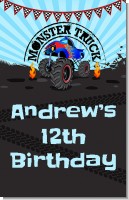 Monster Truck - Personalized Birthday Party Wall Art