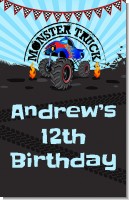 Monster Truck - Personalized Birthday Party Wall Art