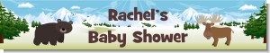 Moose and Bear - Personalized Baby Shower Banners