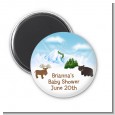 Moose and Bear - Personalized Baby Shower Magnet Favors thumbnail