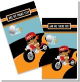 Motorcycle African American Baby Boy - Baby Shower Scratch Off Game Tickets