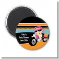 Motorcycle Baby Girl - Personalized Baby Shower Magnet Favors thumbnail