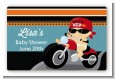 Motorcycle Baby - Baby Shower Landscape Sticker/Labels thumbnail