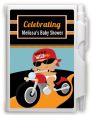 Motorcycle Hispanic Baby Boy - Baby Shower Personalized Notebook Favor thumbnail