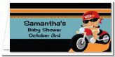 Motorcycle Hispanic Baby Boy - Personalized Baby Shower Place Cards