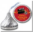 Movie Night - Hershey Kiss Birthday Party Sticker Labels thumbnail