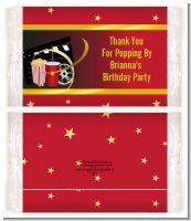 Movie Night - Personalized Popcorn Wrapper Birthday Party Favors