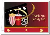 Movie Night - Birthday Party Thank You Cards