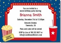 Movie Theater - Birthday Party Invitations
