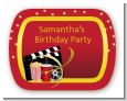 Movie Night - Personalized Birthday Party Rounded Corner Stickers thumbnail