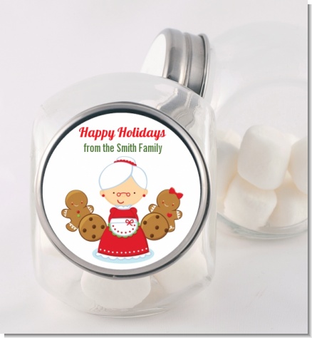Mrs. Santa - Personalized Christmas Candy Jar