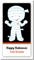 Mummy Costume - Custom Rectangle Halloween Sticker/Labels