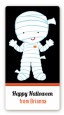 Mummy Costume - Custom Rectangle Halloween Sticker/Labels thumbnail