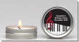 Musical Notes Black and White - Birthday Party Candle Favors