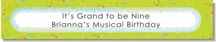 Musical Notes Colorful - Personalized Birthday Party Banners