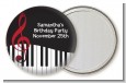 Musical Notes Black and White - Personalized Birthday Party Pocket Mirror Favors thumbnail