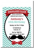 Mustache Bash - Birthday Party Petite Invitations