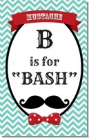 Mustache Bash - Personalized Birthday Party Wall Art