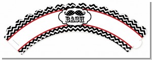 Little Man Mustache Black/Grey - Baby Shower Cupcake Wrappers