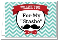 Mustache Bash - Birthday Party Thank You Cards