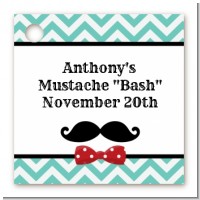 Mustache Bash - Personalized Birthday Party Card Stock Favor Tags