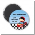 Nascar Inspired Racing - Personalized Baby Shower Magnet Favors thumbnail