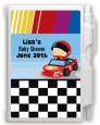 Nascar Inspired Racing - Baby Shower Personalized Notebook Favor thumbnail