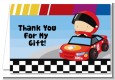 Nascar Inspired Racing - Baby Shower Thank You Cards thumbnail