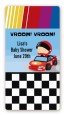 Nascar Inspired Racing - Custom Rectangle Baby Shower Sticker/Labels thumbnail