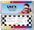 Nascar Inspired Racing - Personalized Baby Shower Candy Bar Wrappers thumbnail