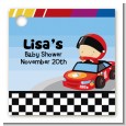 Nascar Inspired Racing - Personalized Baby Shower Card Stock Favor Tags thumbnail