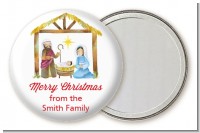 Nativity Watercolor - Personalized Christmas Pocket Mirror Favors