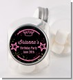 Neon Pink Glow In The Dark - Personalized Birthday Party Candy Jar thumbnail