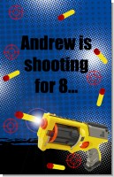 Nerf Gun - Personalized Birthday Party Wall Art