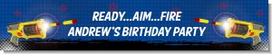Nerf Gun - Personalized Birthday Party Banners