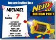 Nerf Gun - Birthday Party Invitations thumbnail