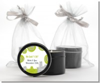 New Jersey Skyline - Bridal Shower Black Candle Tin Favors