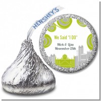 New Jersey Skyline - Hershey Kiss Bridal Shower Sticker Labels