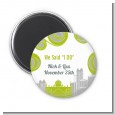 New Jersey Skyline - Personalized Bridal Shower Magnet Favors thumbnail