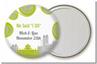 New Jersey Skyline - Personalized Bridal Shower Pocket Mirror Favors