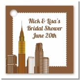 New York City Skyline - Personalized Bridal Shower Card Stock Favor Tags