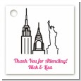 New York Skyline - Personalized Bridal Shower Card Stock Favor Tags thumbnail