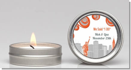 New York Skyline - Bridal Shower Candle Favors